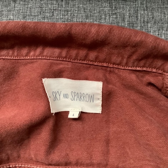 Sky & Sparrow Rust Button Up Jacket Size L - Picture 4 of 7